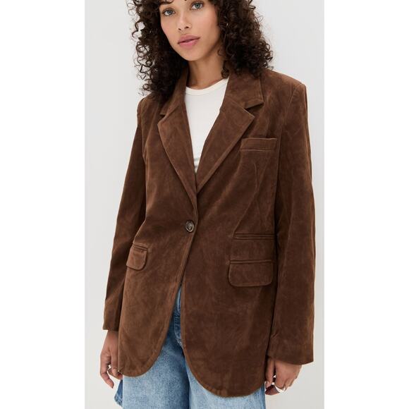 Free People Paper Cut Vegan Blazer NWT - Picture 1 of 5